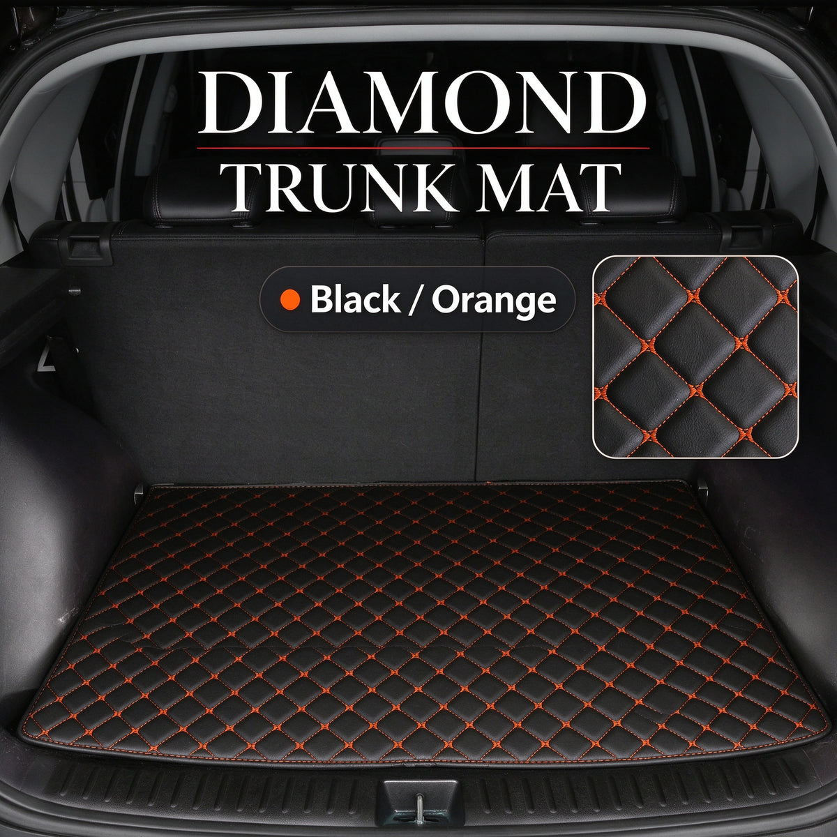 DIAMOND LUXURY TRUNK MAT – CUSTOM-FIT WATERPROOF CARGO LINER