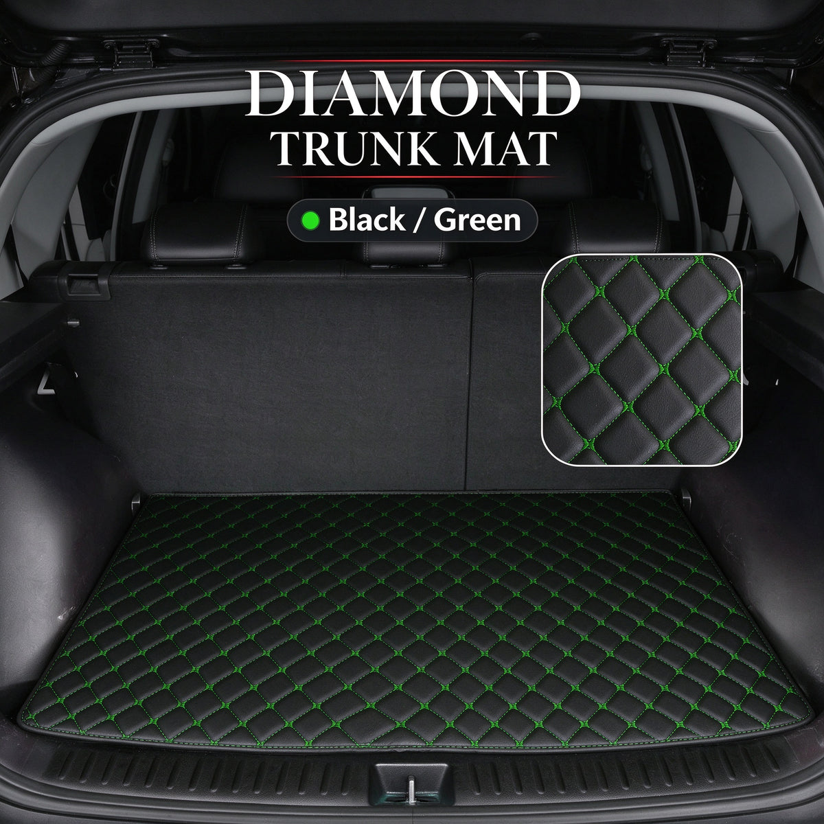 DIAMOND LUXURY TRUNK MAT – CUSTOM-FIT WATERPROOF CARGO LINER