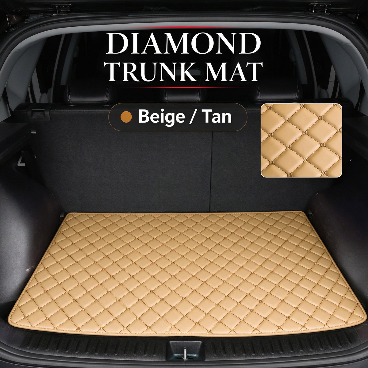 DIAMOND LUXURY TRUNK MAT – CUSTOM-FIT WATERPROOF CARGO LINER