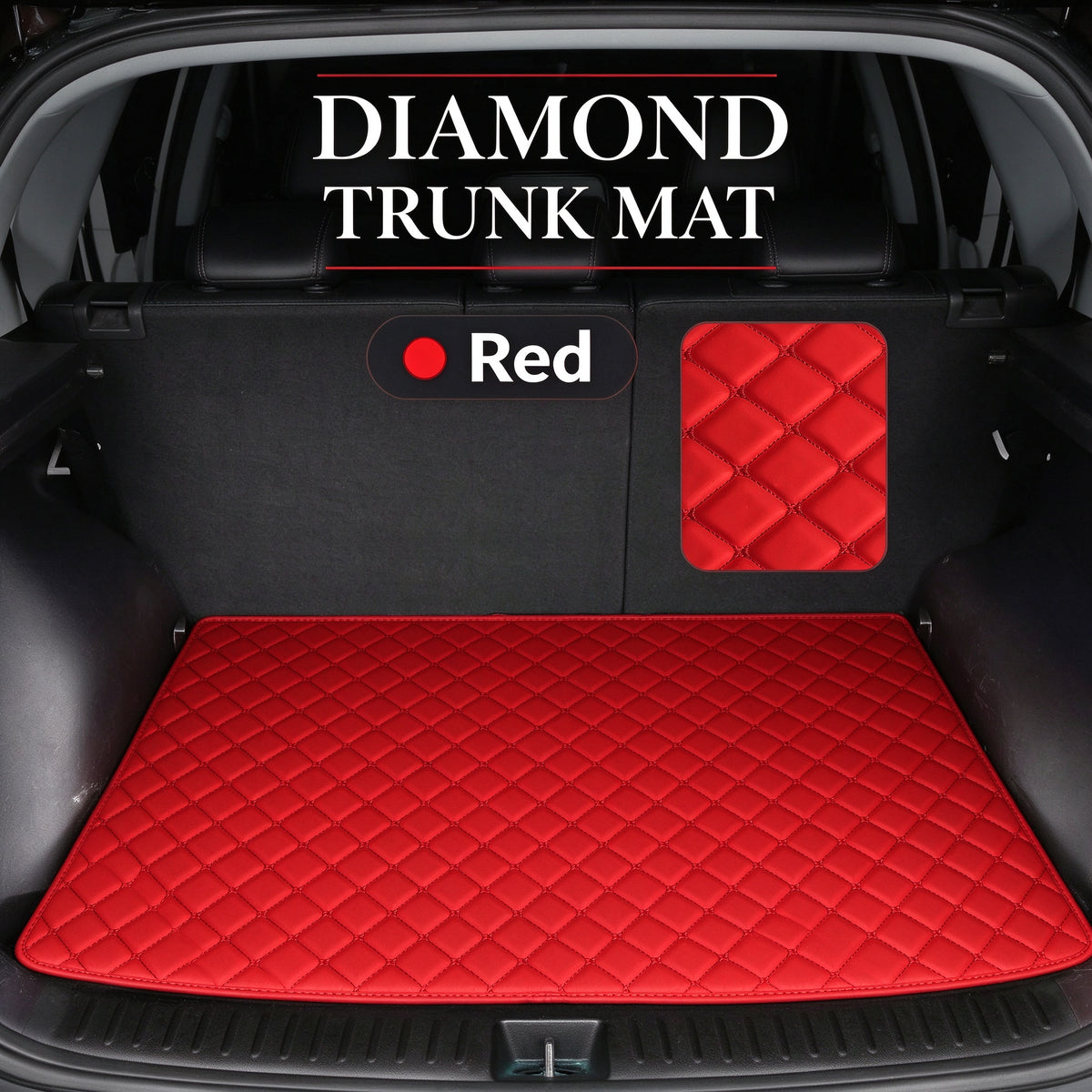 DIAMOND LUXURY TRUNK MAT – CUSTOM-FIT WATERPROOF CARGO LINER
