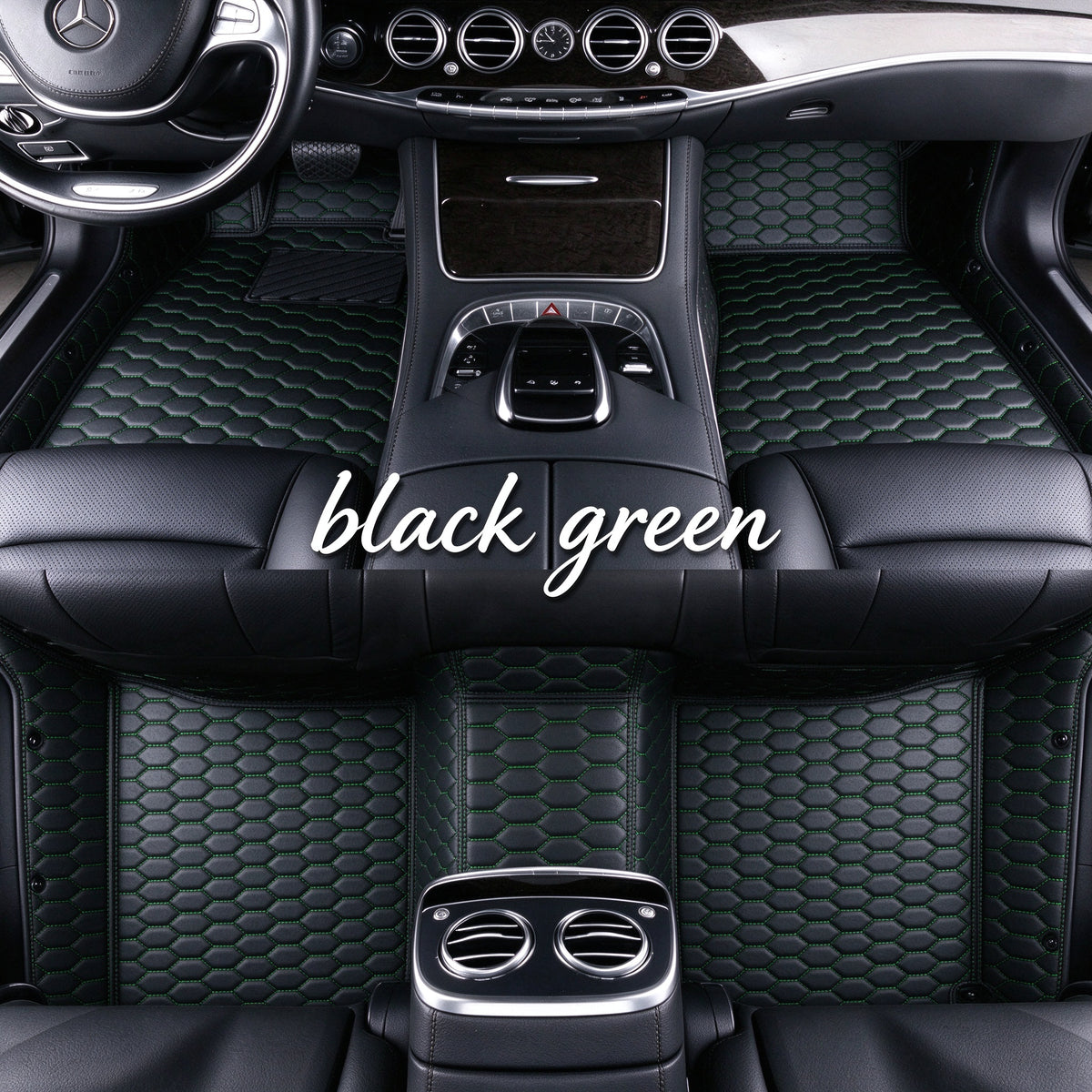 HONEYCOMB CAR FLOOR MATS – SINGLE LAYER, CUSTOM-FIT ALL-WEATHER