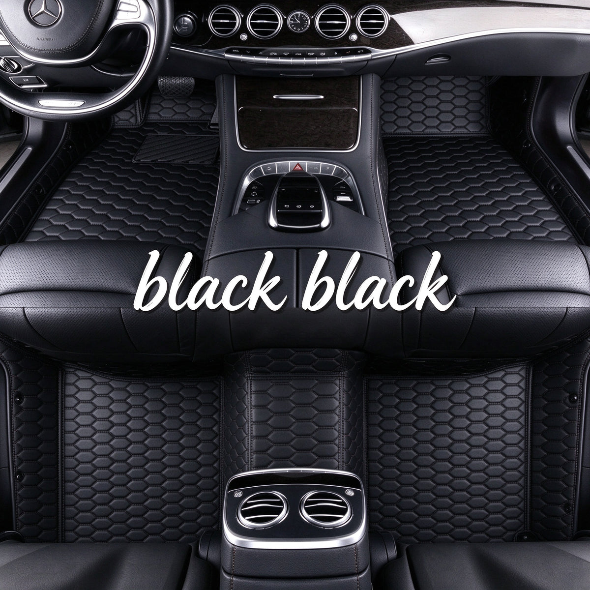 HONEYCOMB CAR FLOOR MATS – SINGLE LAYER, CUSTOM-FIT ALL-WEATHER