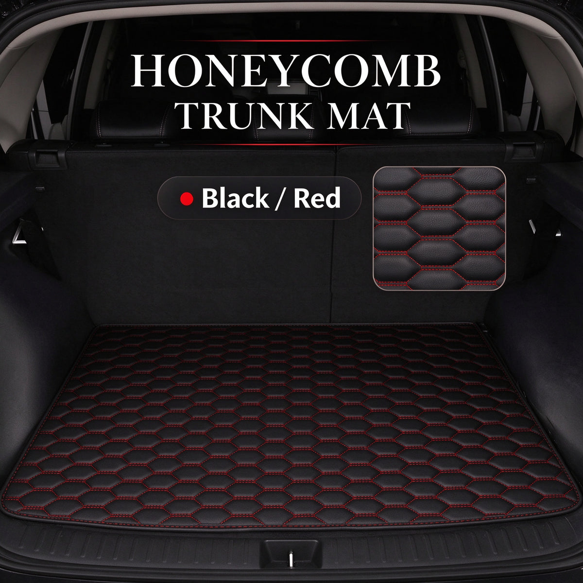 HONEYCOMB LUXURY TRUNK MAT – CUSTOM-FIT WATERPROOF CARGO LINER