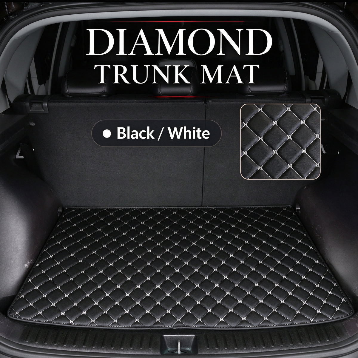 DIAMOND LUXURY TRUNK MAT – CUSTOM-FIT WATERPROOF CARGO LINER