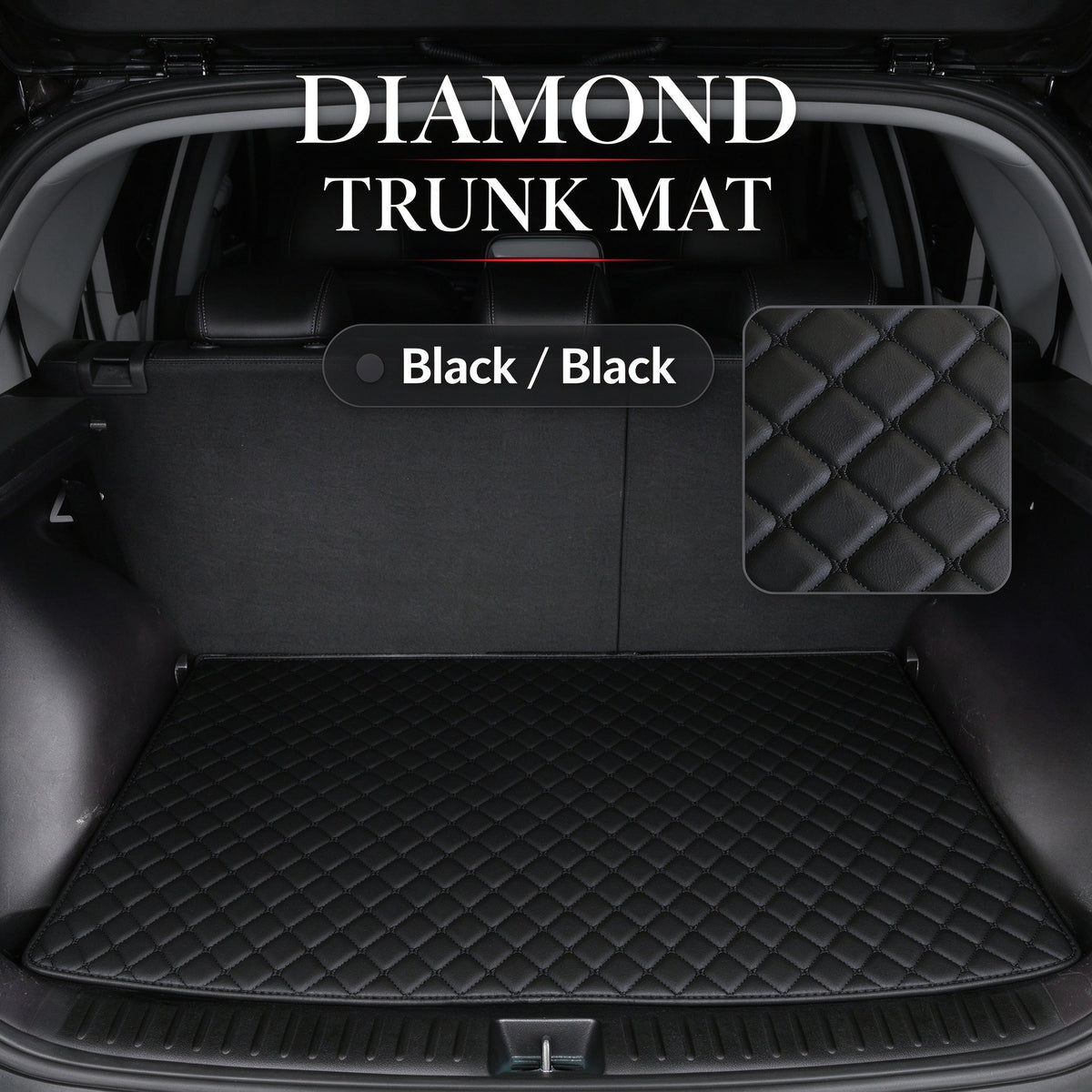 DIAMOND LUXURY TRUNK MAT – CUSTOM-FIT WATERPROOF CARGO LINER