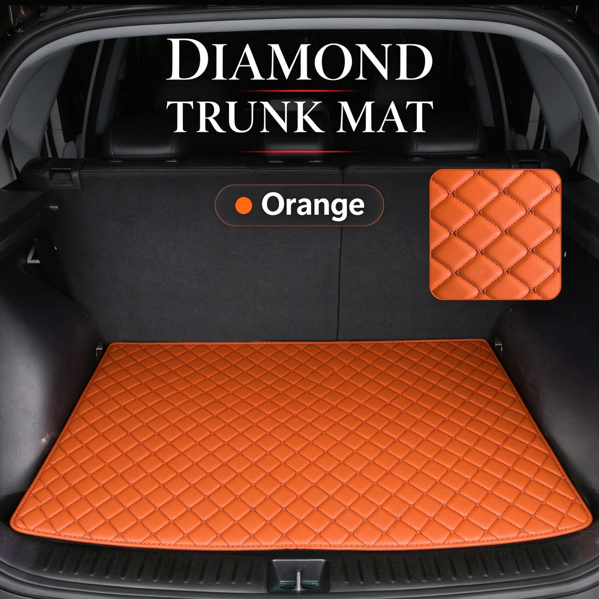 DIAMOND LUXURY TRUNK MAT – CUSTOM-FIT WATERPROOF CARGO LINER