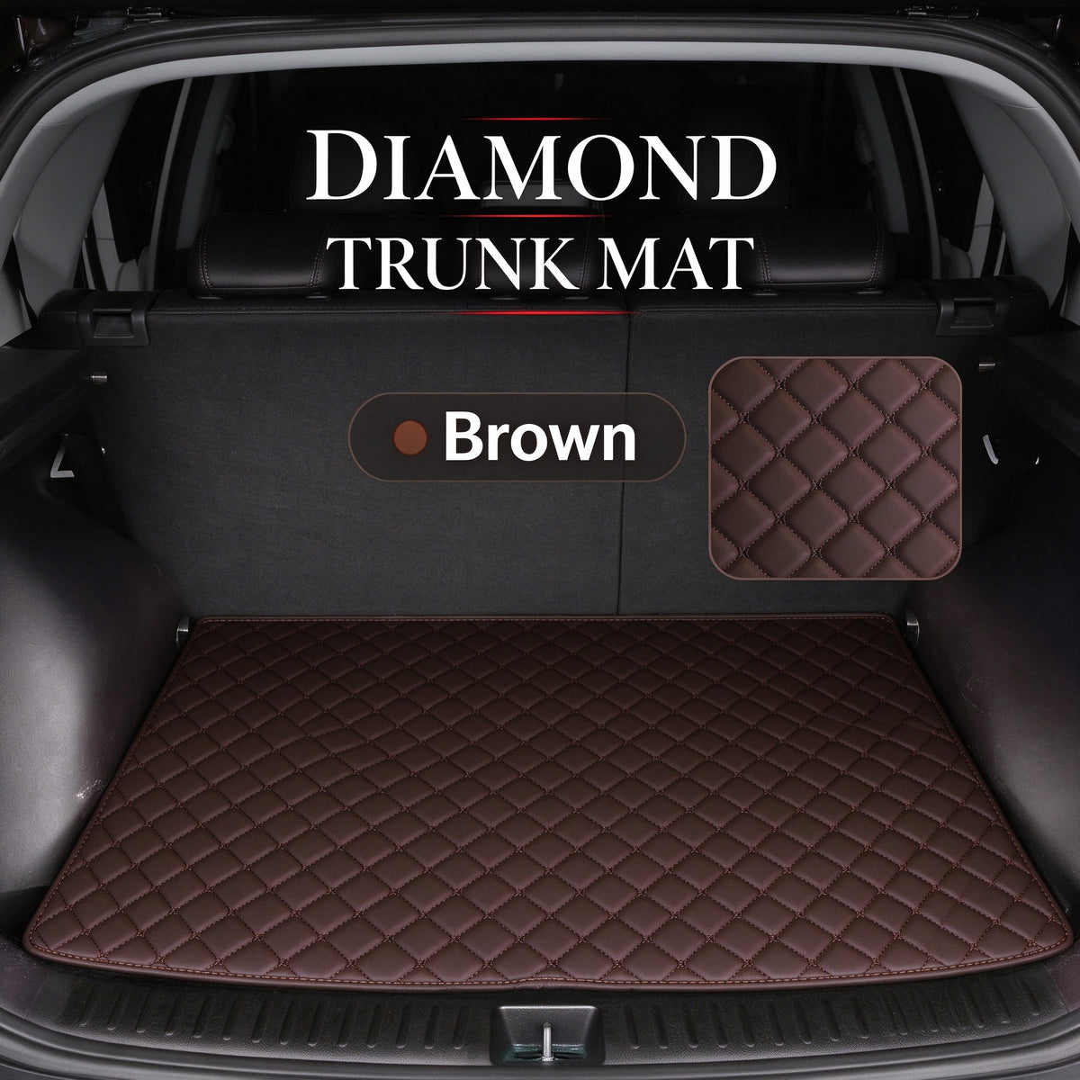 DIAMOND LUXURY TRUNK MAT – CUSTOM-FIT WATERPROOF CARGO LINER