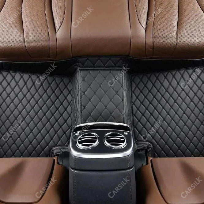 BLACK & BLACK DIAMOND PATTERN CAR MATS SET - Carsilks 
