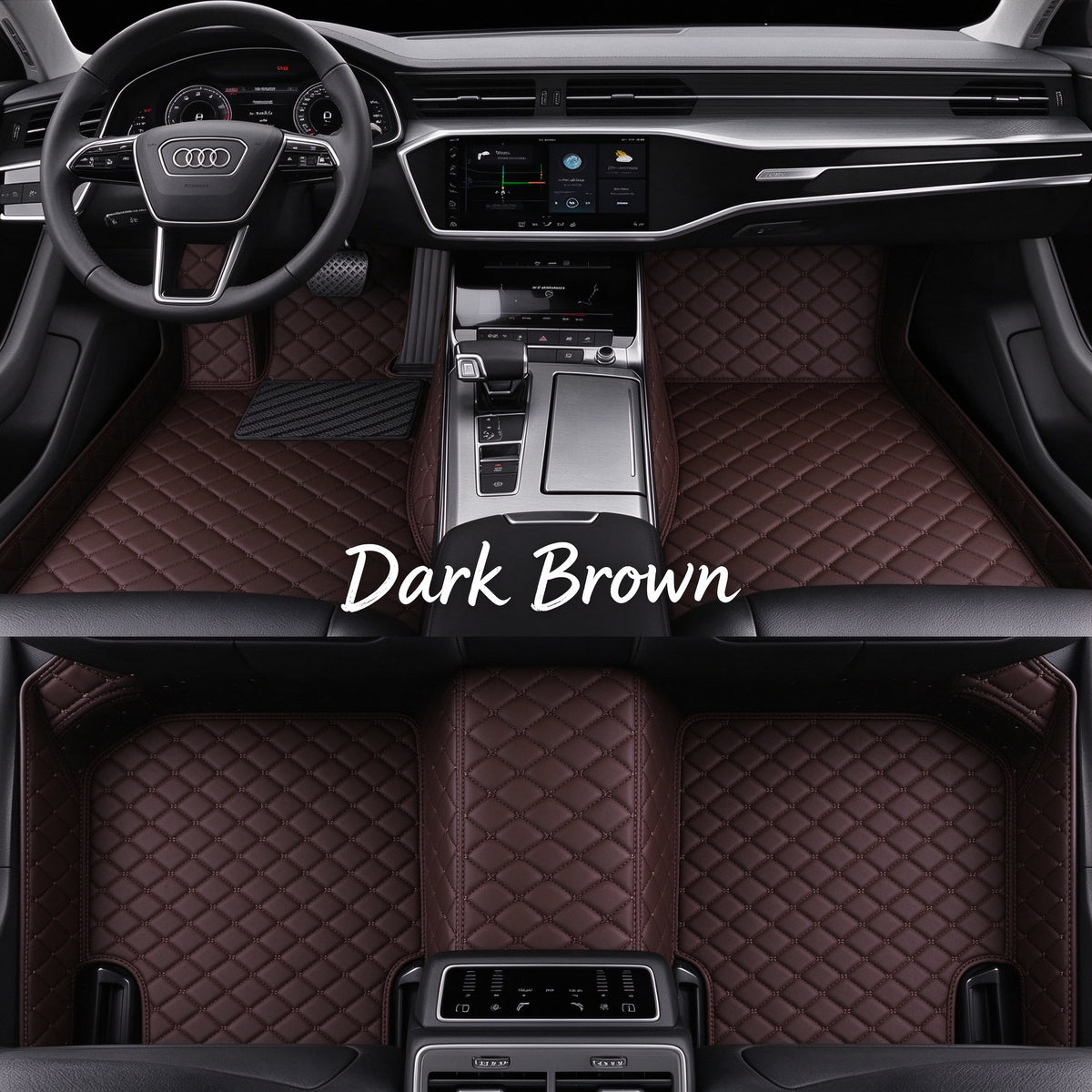 DIAMOND CAR FLOOR MATS – SINGLE LAYER, CUSTOM-FIT ALL-WEATHER