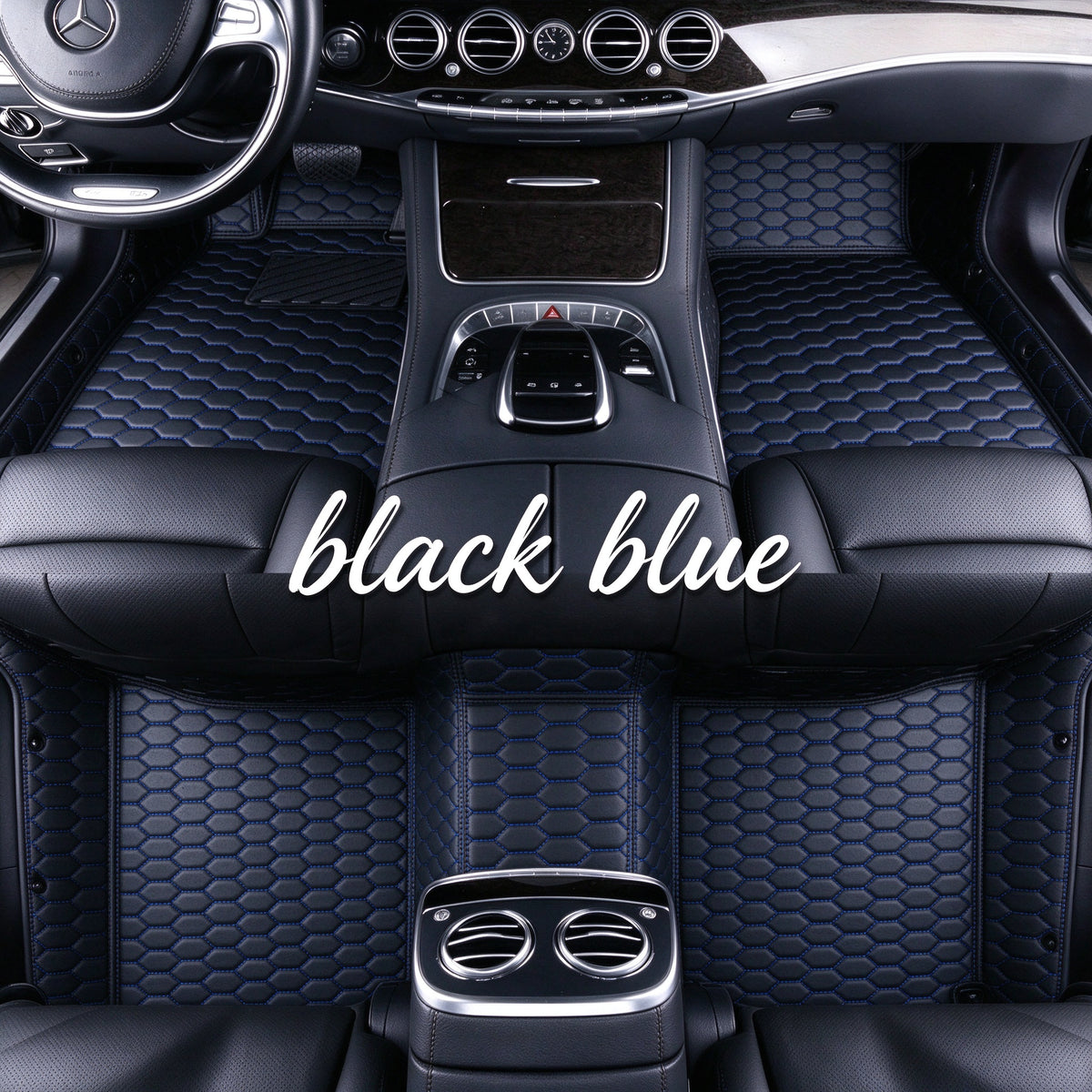 HONEYCOMB CAR FLOOR MATS – SINGLE LAYER, CUSTOM-FIT ALL-WEATHER