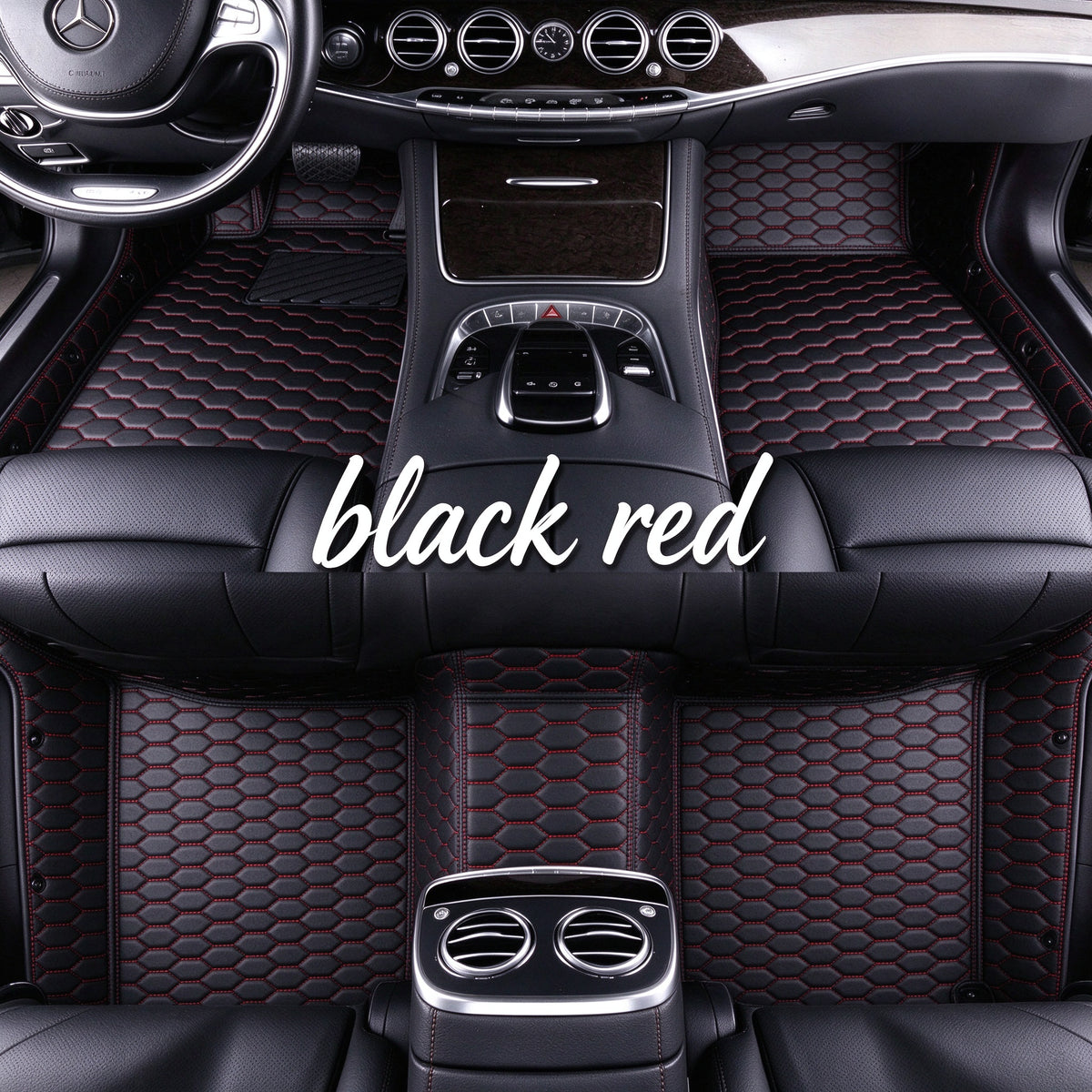 HONEYCOMB CAR FLOOR MATS – SINGLE LAYER, CUSTOM-FIT ALL-WEATHER